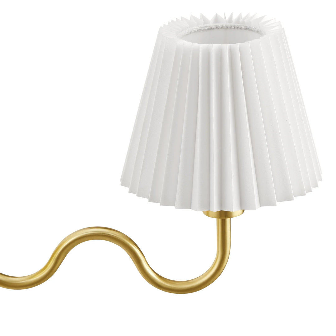 Wanda Squiggle Arm Wall Sconce - Brass