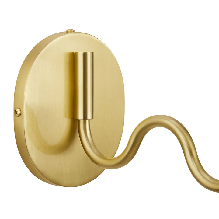 Wanda Squiggle Arm Wall Sconce - Brass