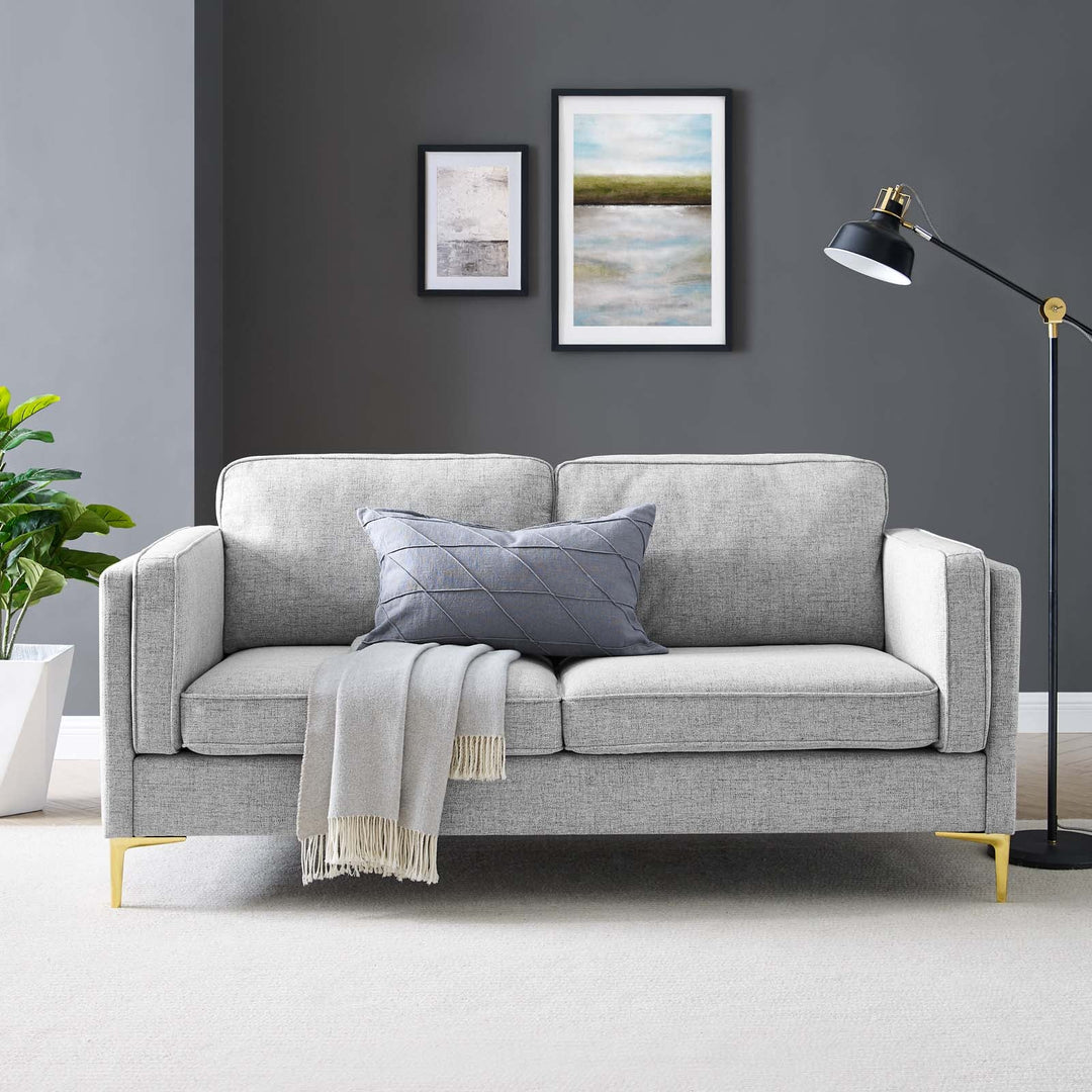 Aiyla Fabric Sofa - Light Grey