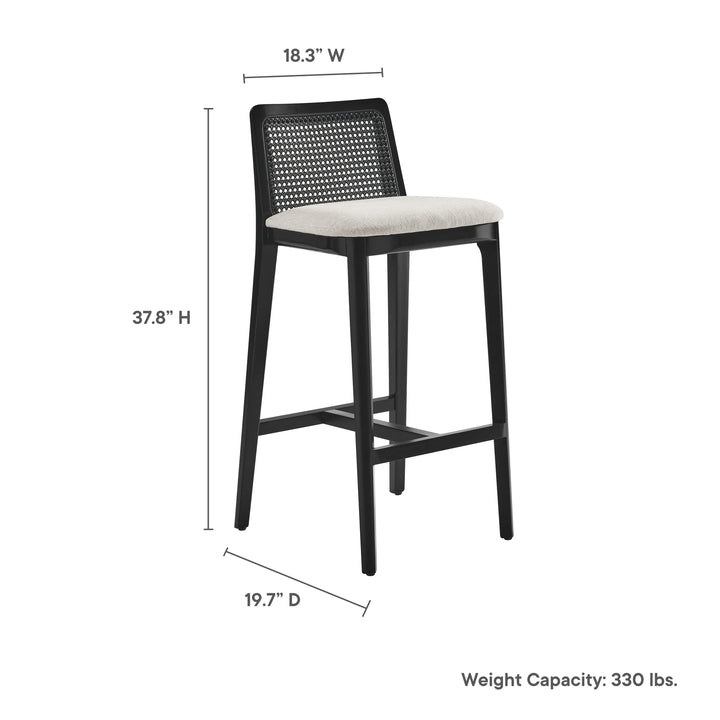 Cana Black and Ivory Bar Stool