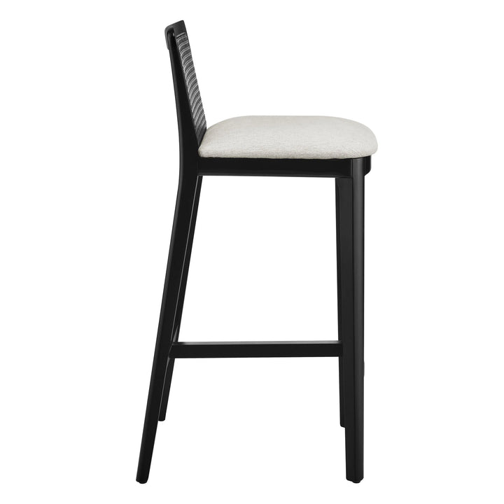 Cana Black and Ivory Bar Stool