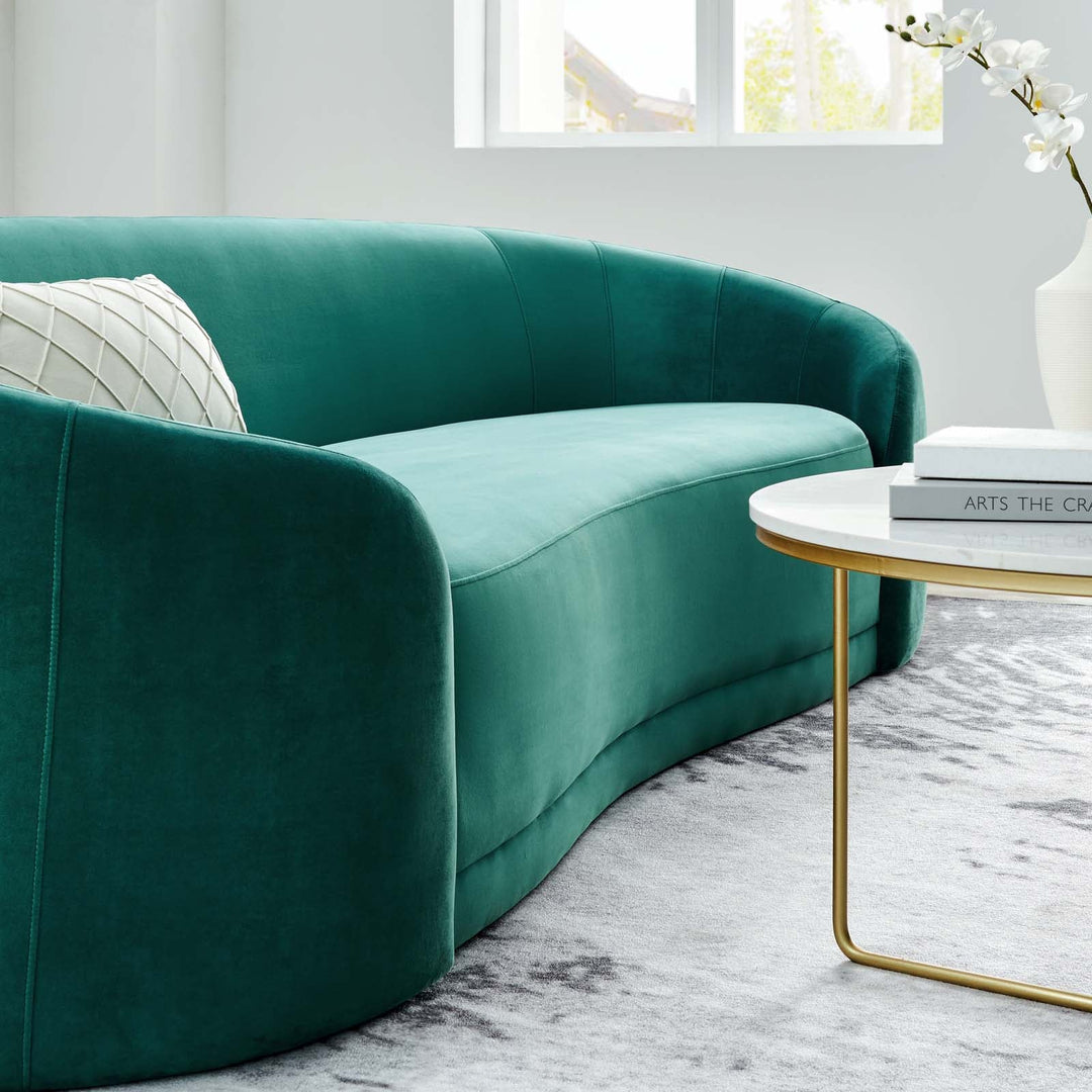 Contie Performance Velvet Sofa