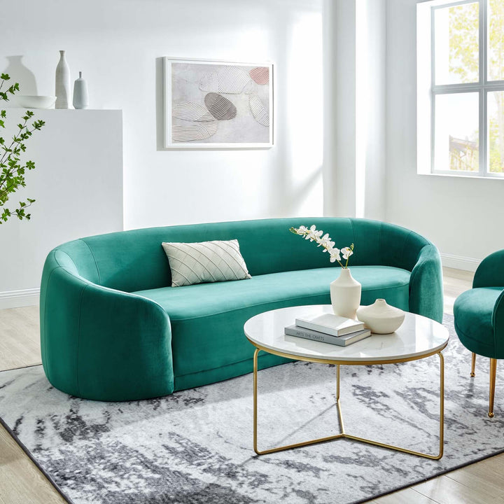 Contie Performance Velvet Sofa