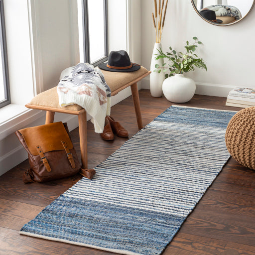 Denim Decorative Designer Runner Handcrafted Rug