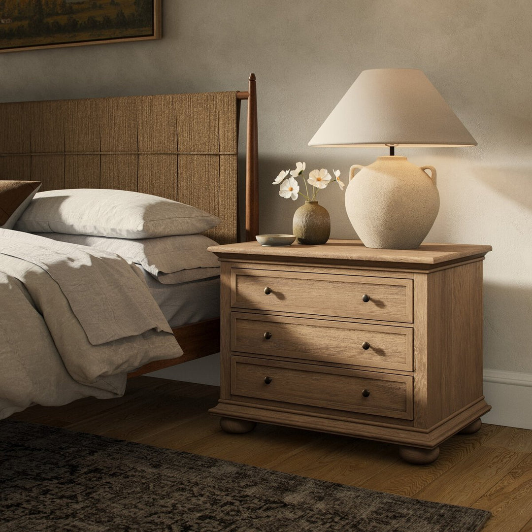 George Nightstand - Worn Oak