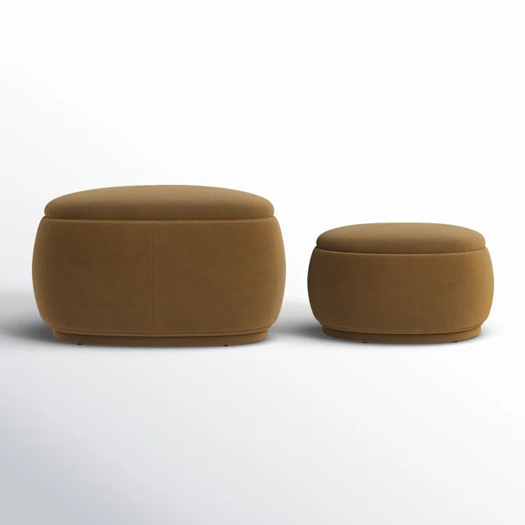 Hoya 2 Piece Upholstered Storage Ottoman Large