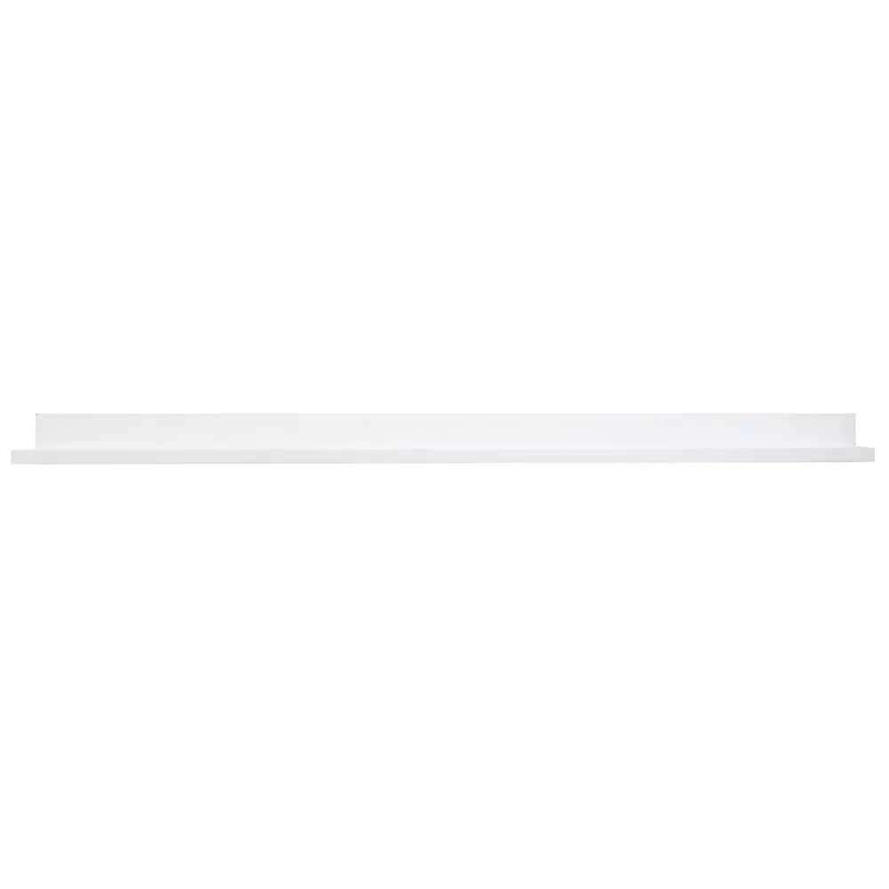 InPlace 48" x 4.5" Picture Ledge Wall Shelf White: Modern Floating Photo Display, MDF, Includes Mounting Hardware