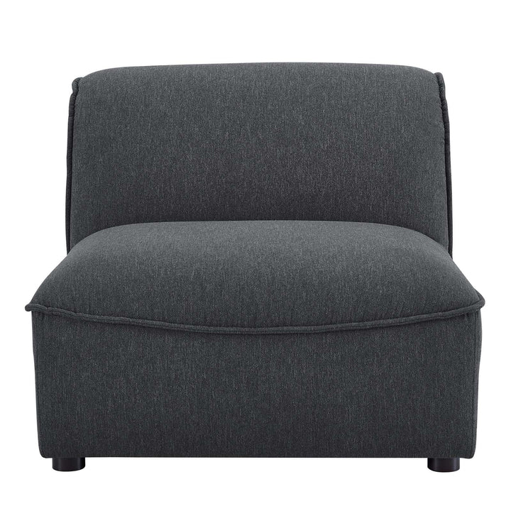 Corta Armless Chair Charcoal
