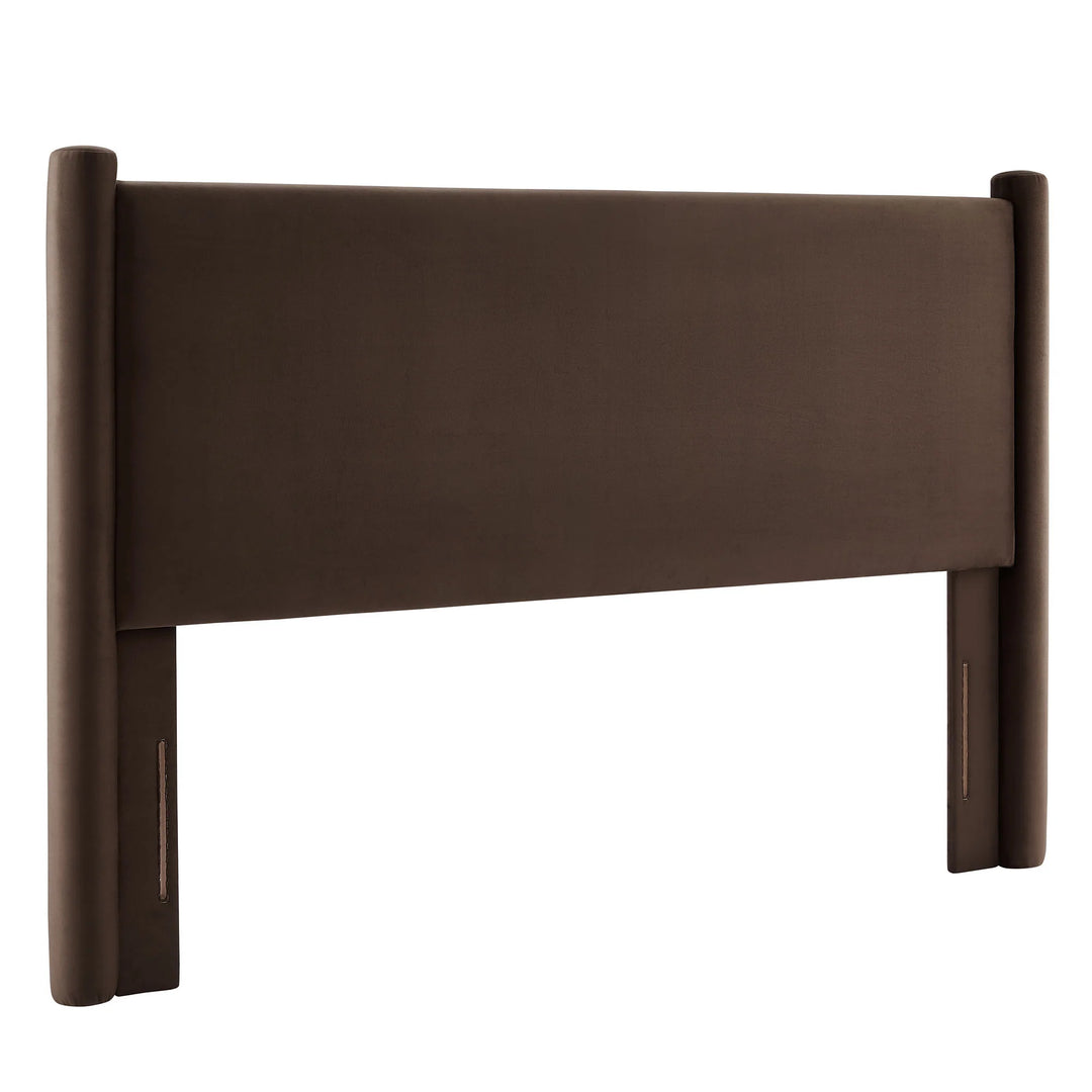 Rahul Velvet Queen Headboard