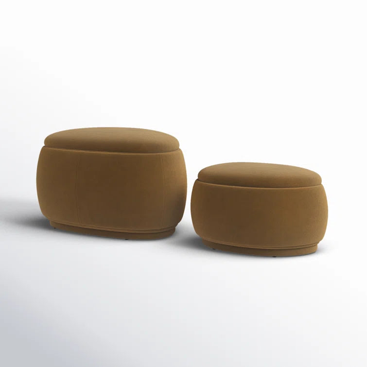 Hoya 2 Piece Upholstered Storage Ottoman Large