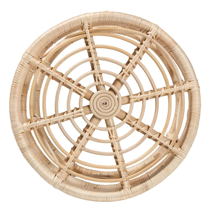 Cabble Frame Rattan Nesting Tables