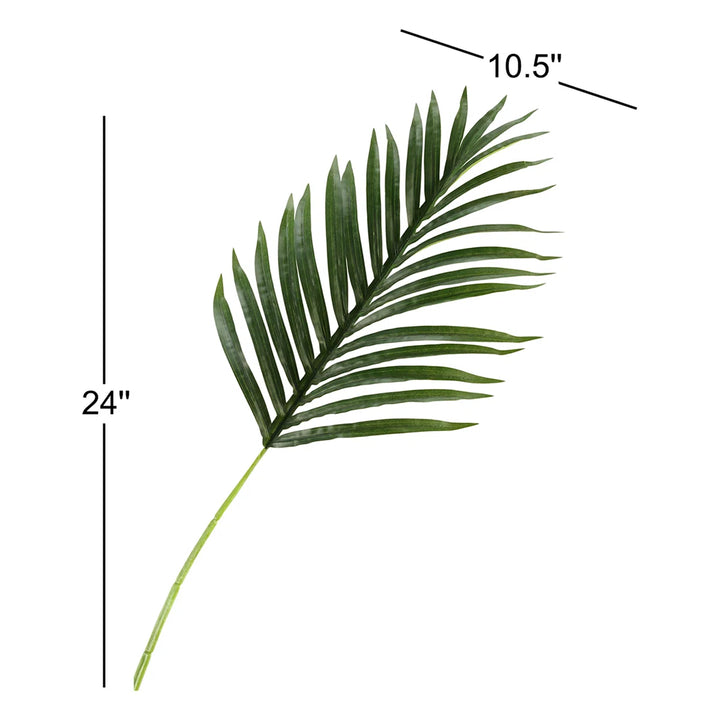 24'' Faux Hawaiian Palm Leaf Stem (Set of 3)
