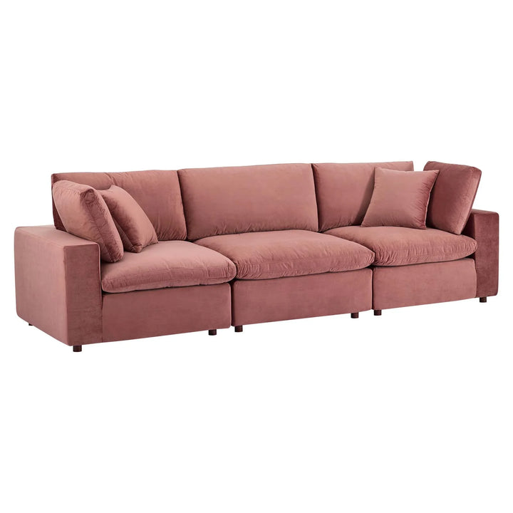 Lavish Performance Velvet 3-Seater Sofa