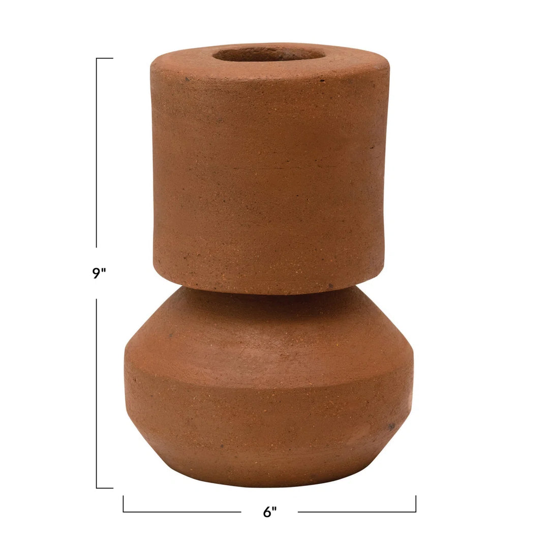 Zakarias Terracotta Table Vase