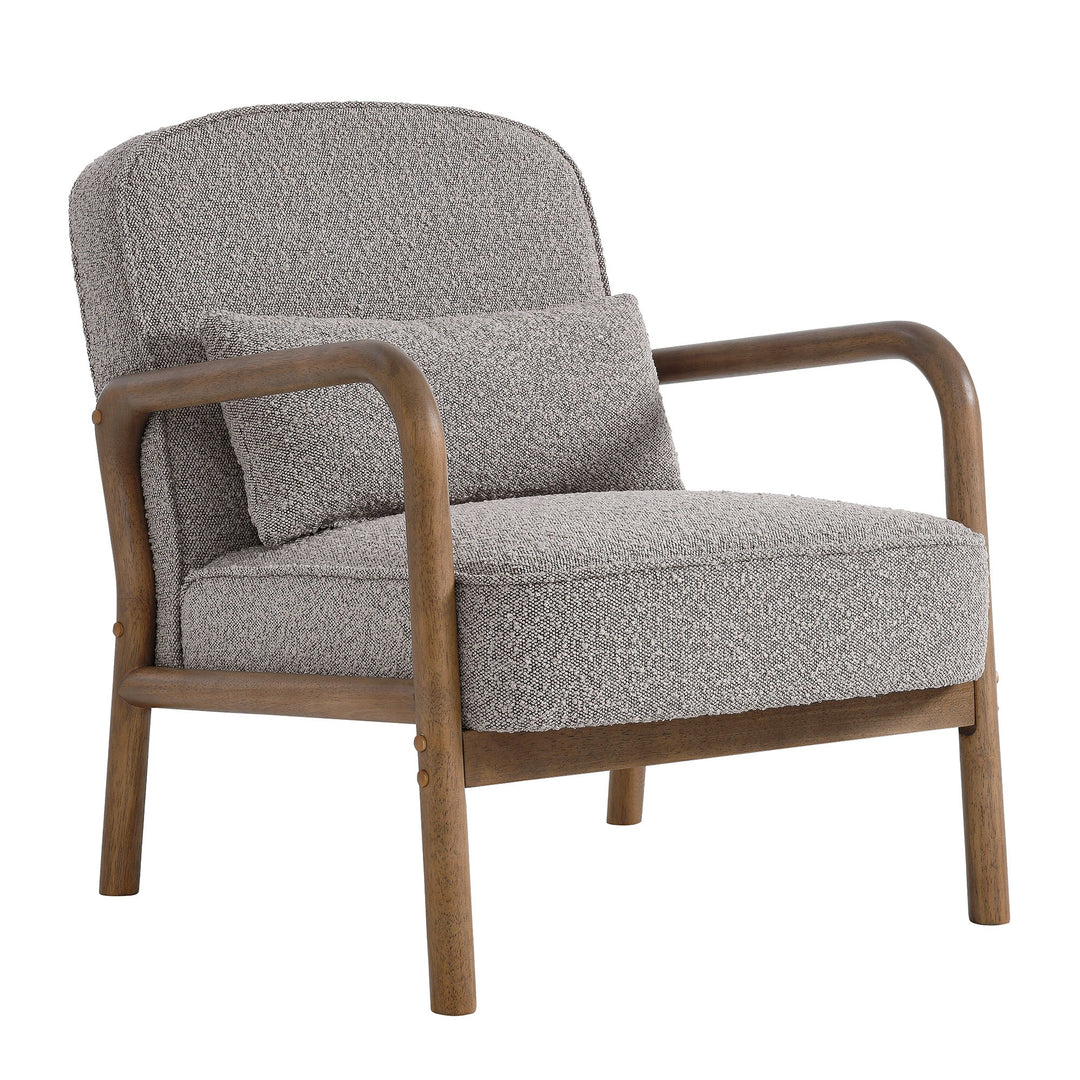 Harlin Boucle Upholstered Armchair - Taupe