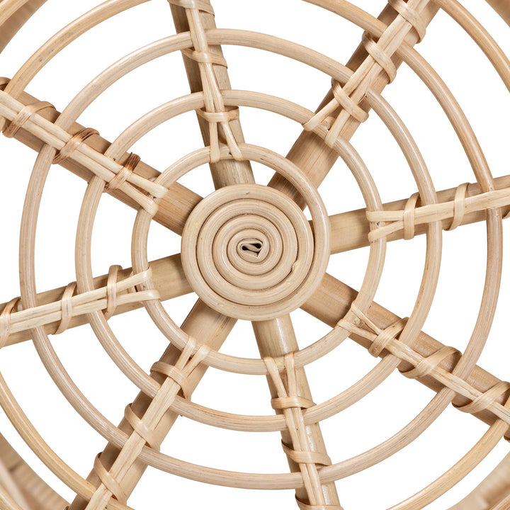 Cabble Frame Rattan Nesting Tables