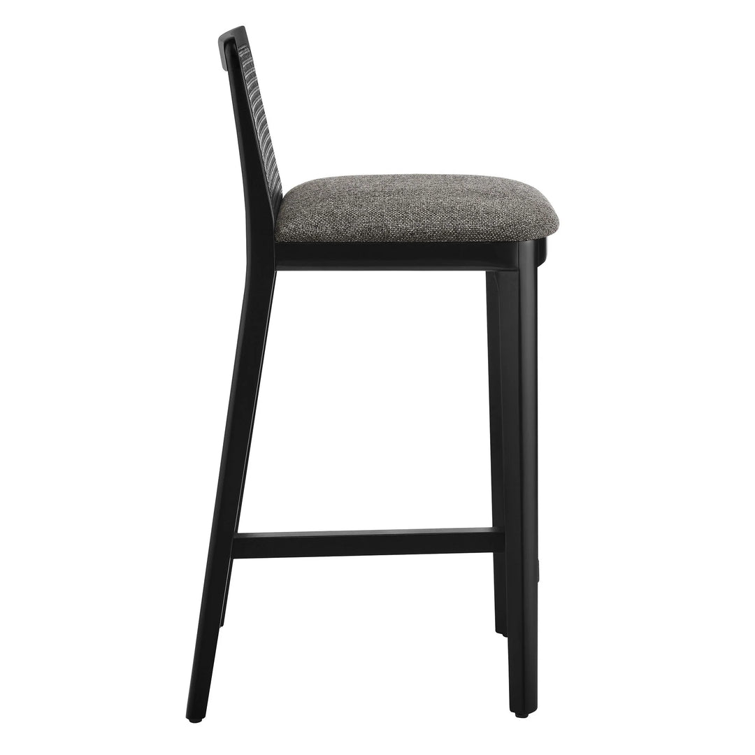 Cana Black and Gray Counter Stool