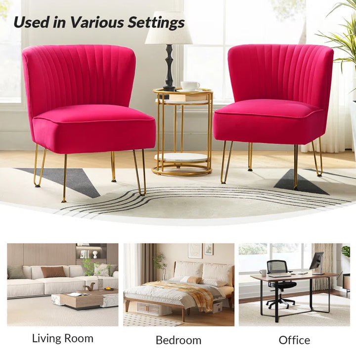 Euclid Velvet Side Chair