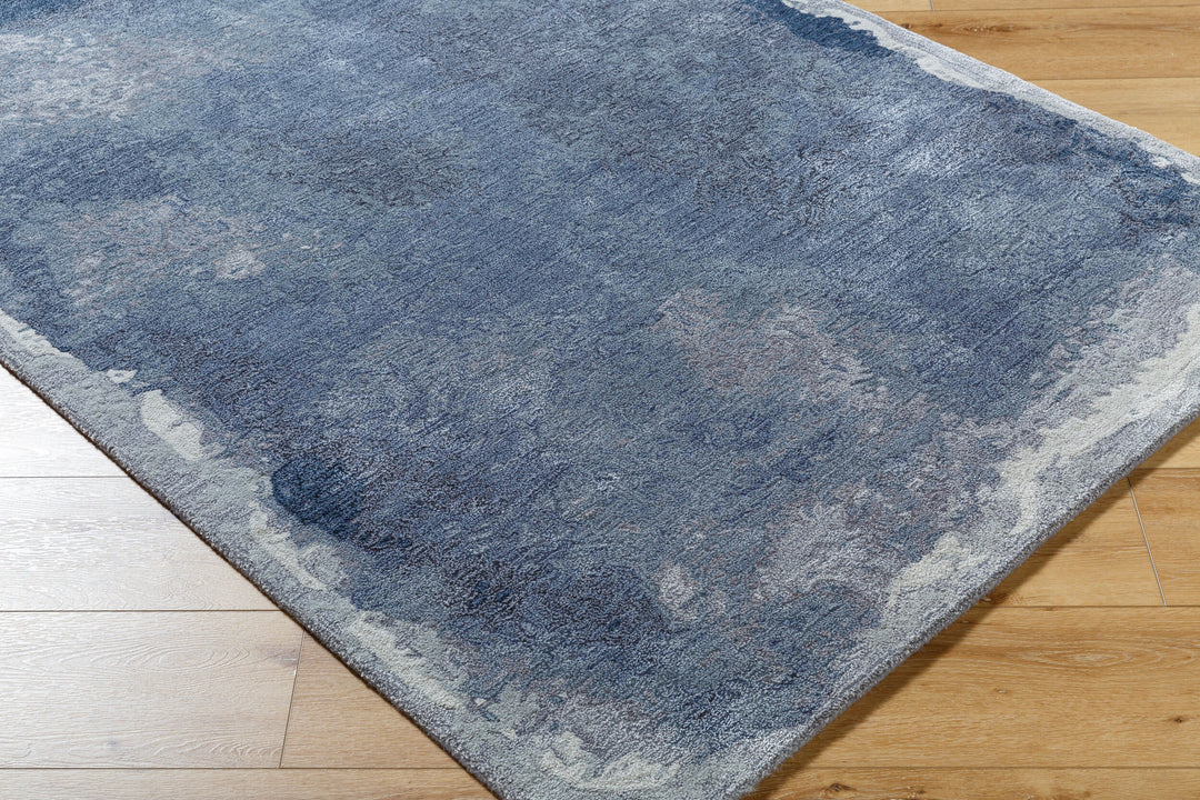 Abstract Blue Rug 8'10"x12'