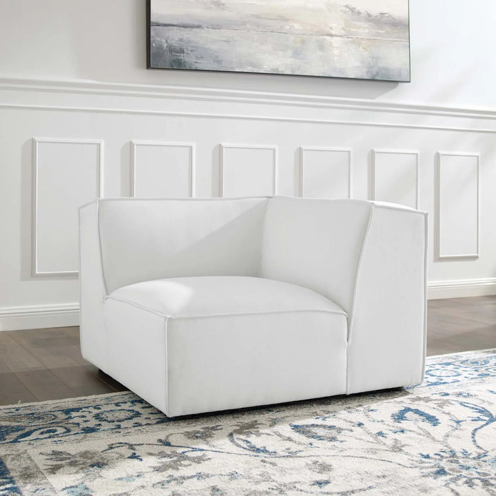 Tressor Sectional Sofa Corner Chair - White