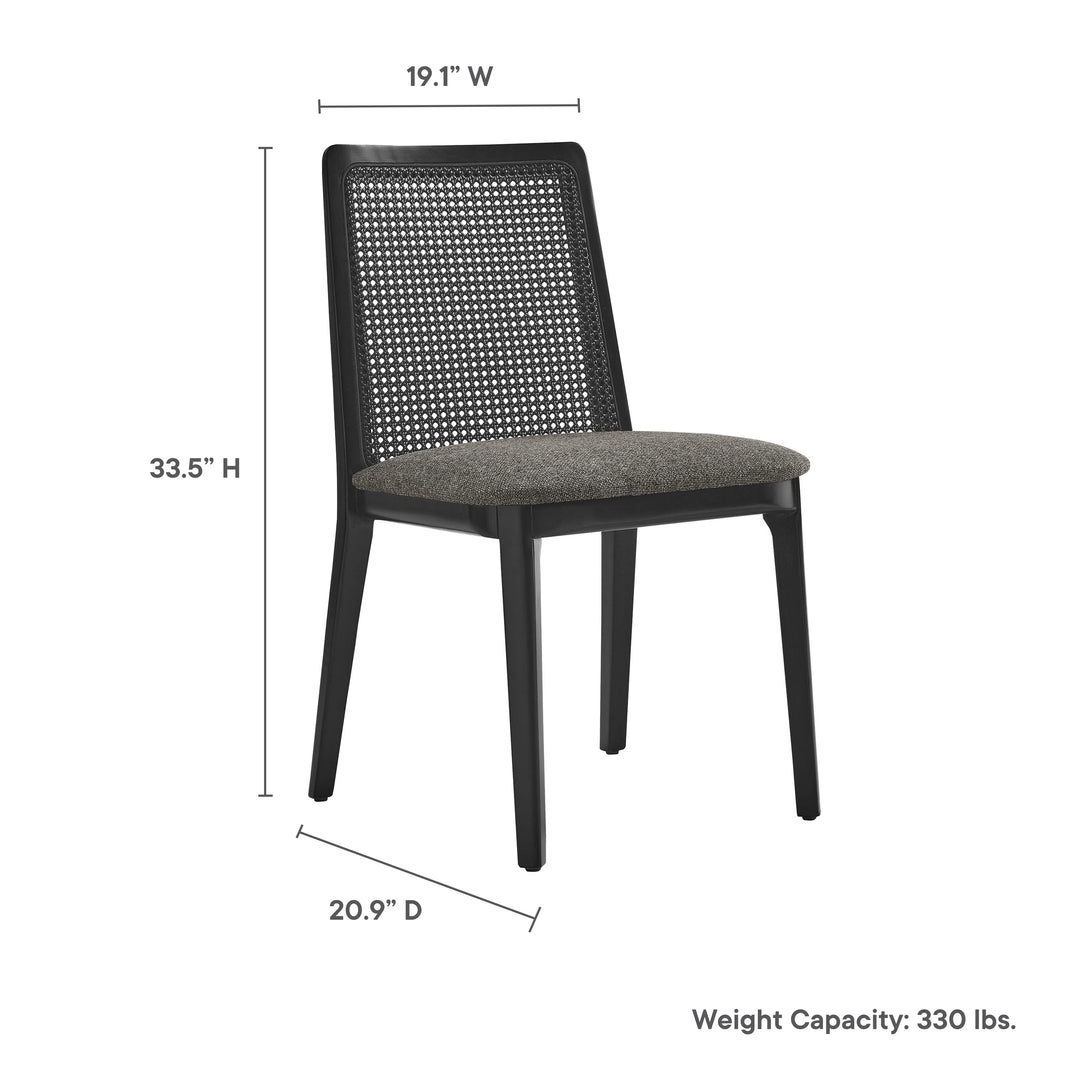 Cana Black and Gray Dining Side Chair