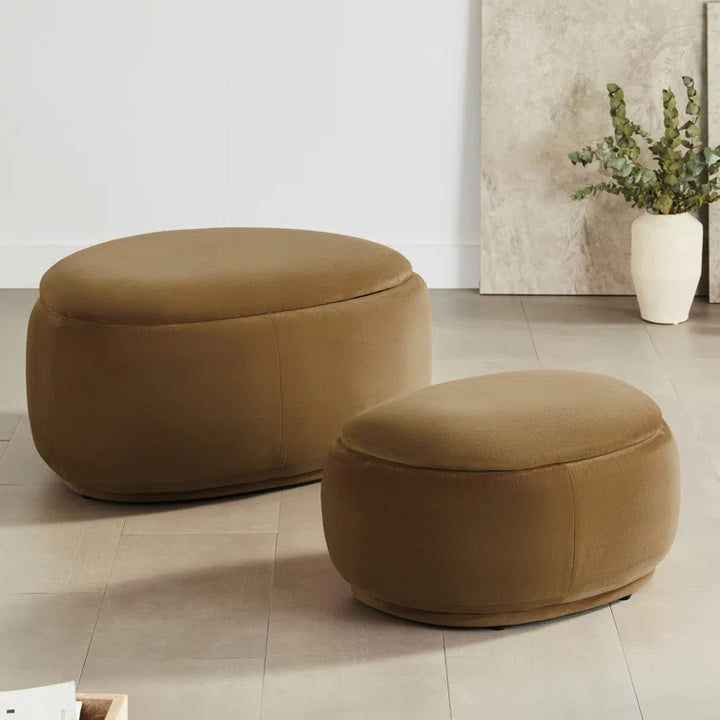 Hoya 2 Piece Upholstered Storage Ottoman Large