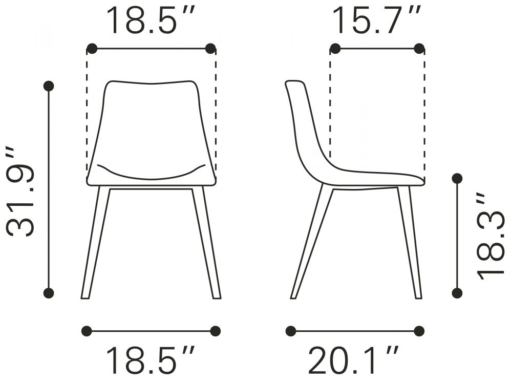 Dahla Dining Chair - Set of 2