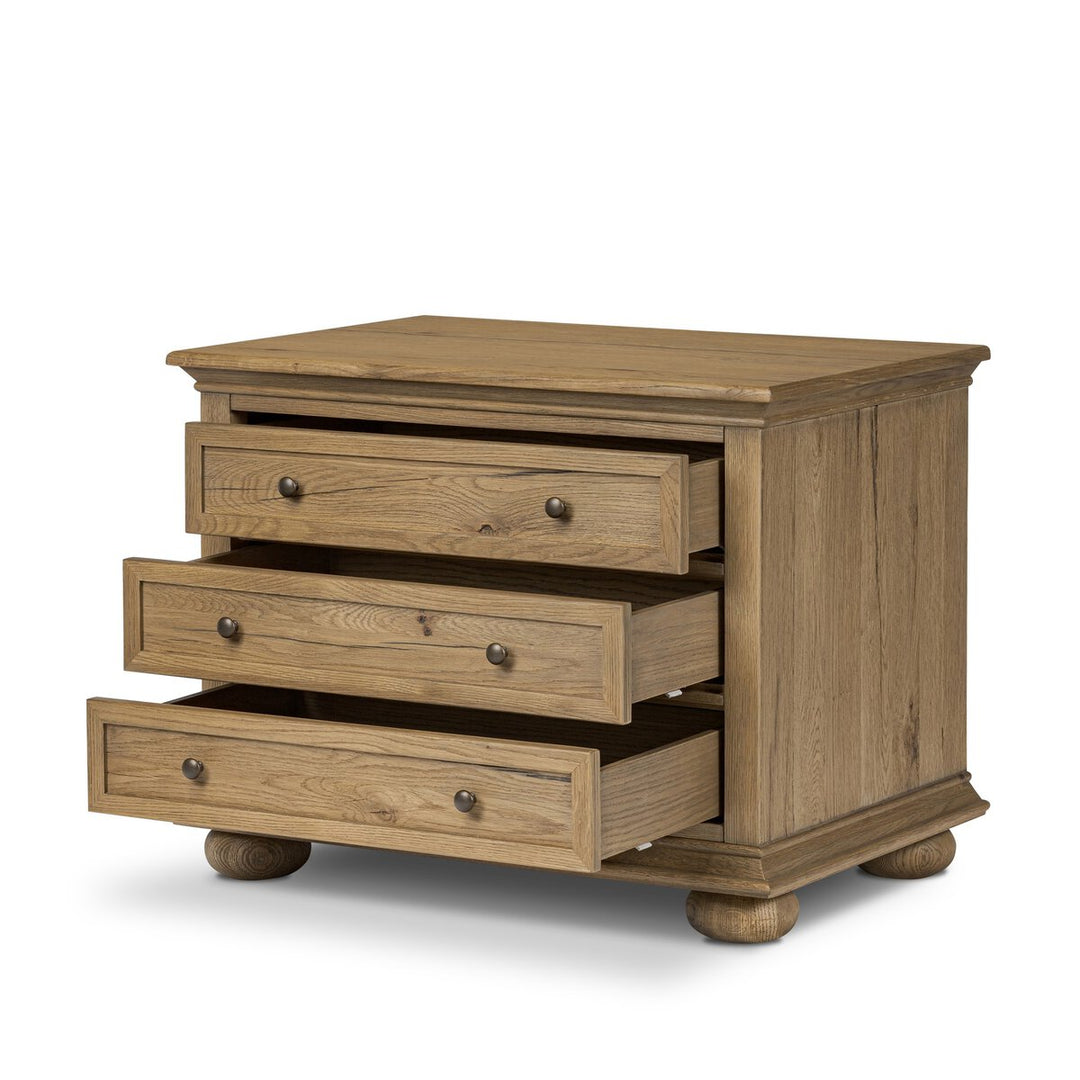 George Nightstand - Worn Oak