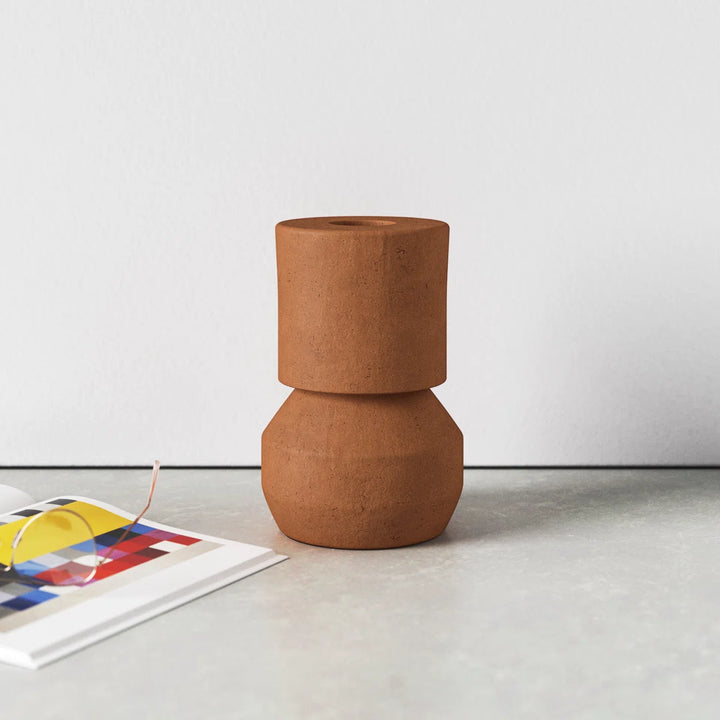 Zakarias Terracotta Table Vase