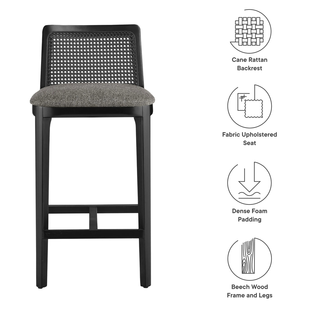 Cana Black and Gray Counter Stool