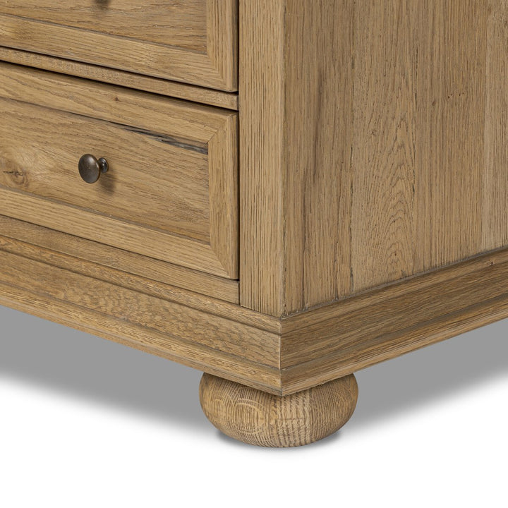 George Nightstand - Worn Oak