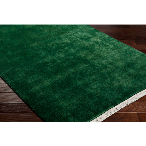 Evergreen Elegance Handcrafted Runner Rug