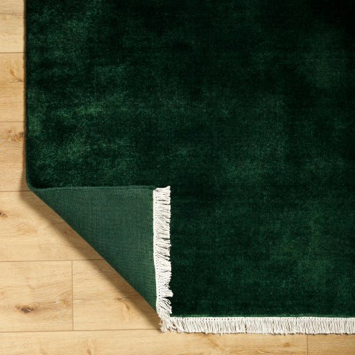 Evergreen Elegance Handcrafted Runner Rug