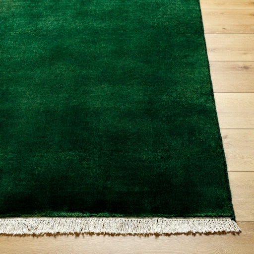 Evergreen Elegance Handcrafted Runner Rug
