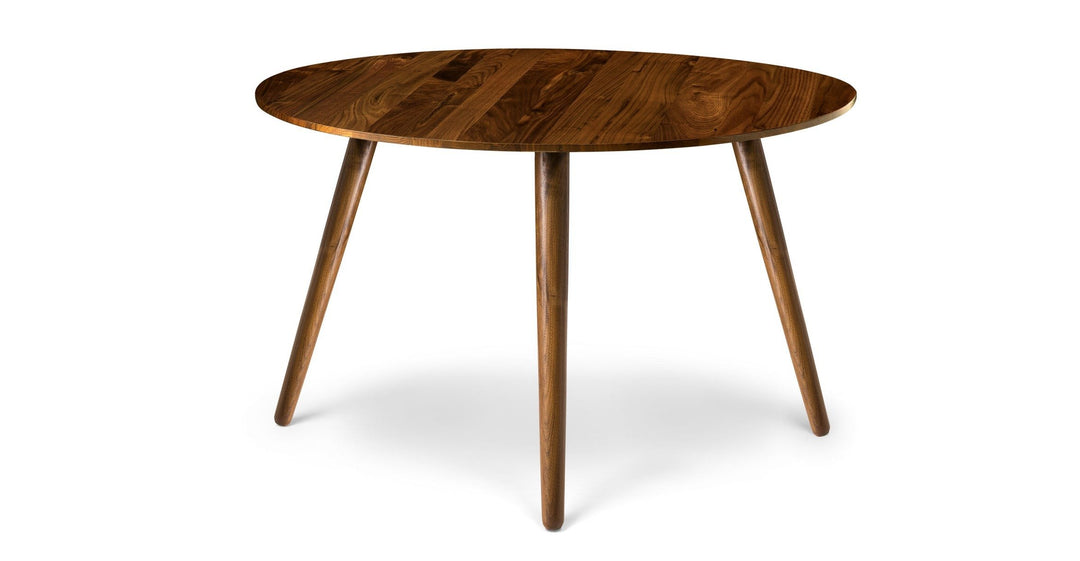 Seno Walnut 47" Round Dining Table