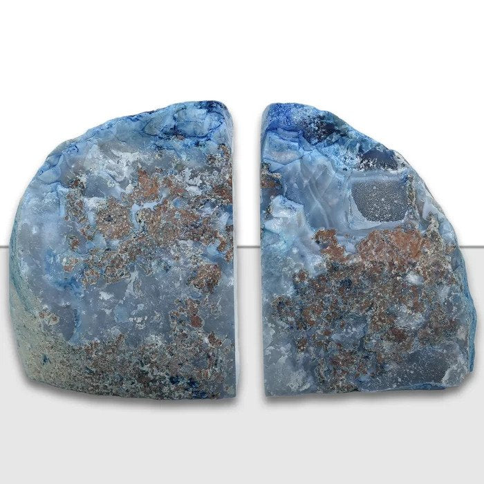 D Agate Non skid Bookends Set of 2