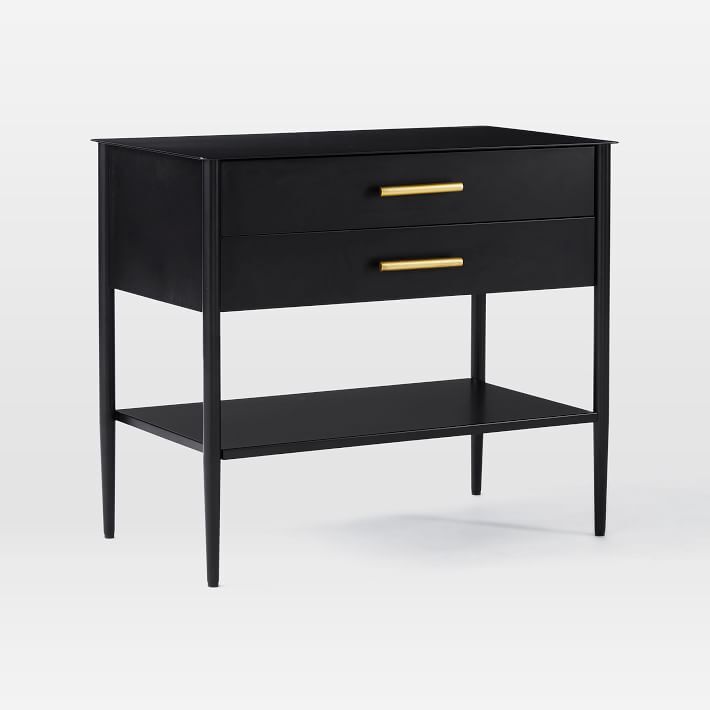 Metalwork Storage Grand Nightstand - Hot Rolled Steel