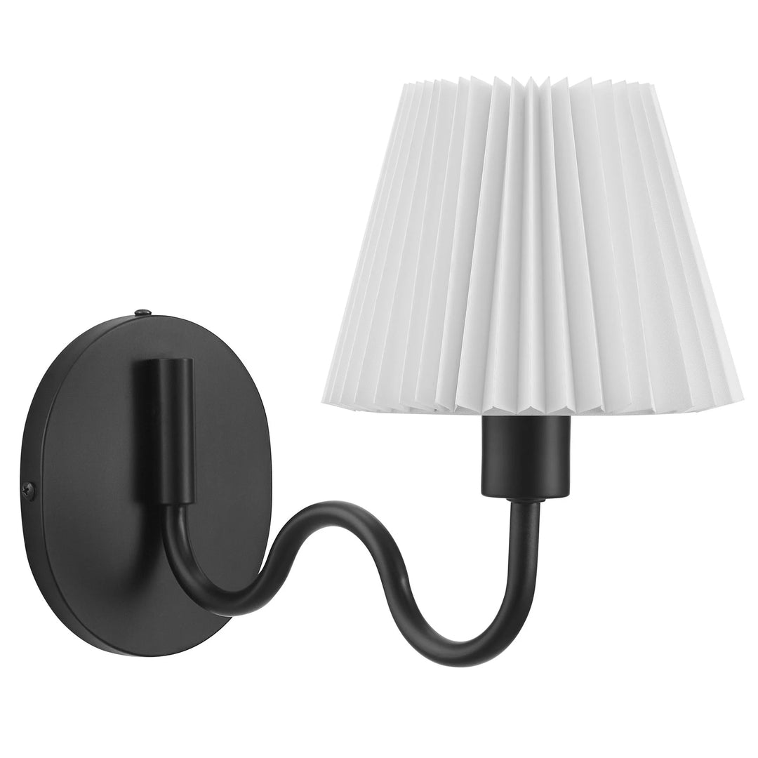 Wanda Squiggle Arm Wall Sconce - Black