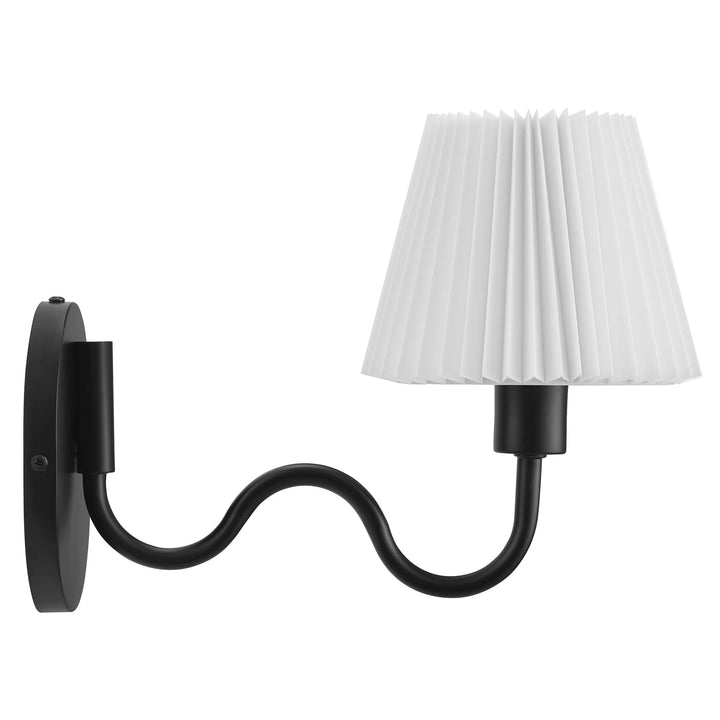 Wanda Squiggle Arm Wall Sconce - Black