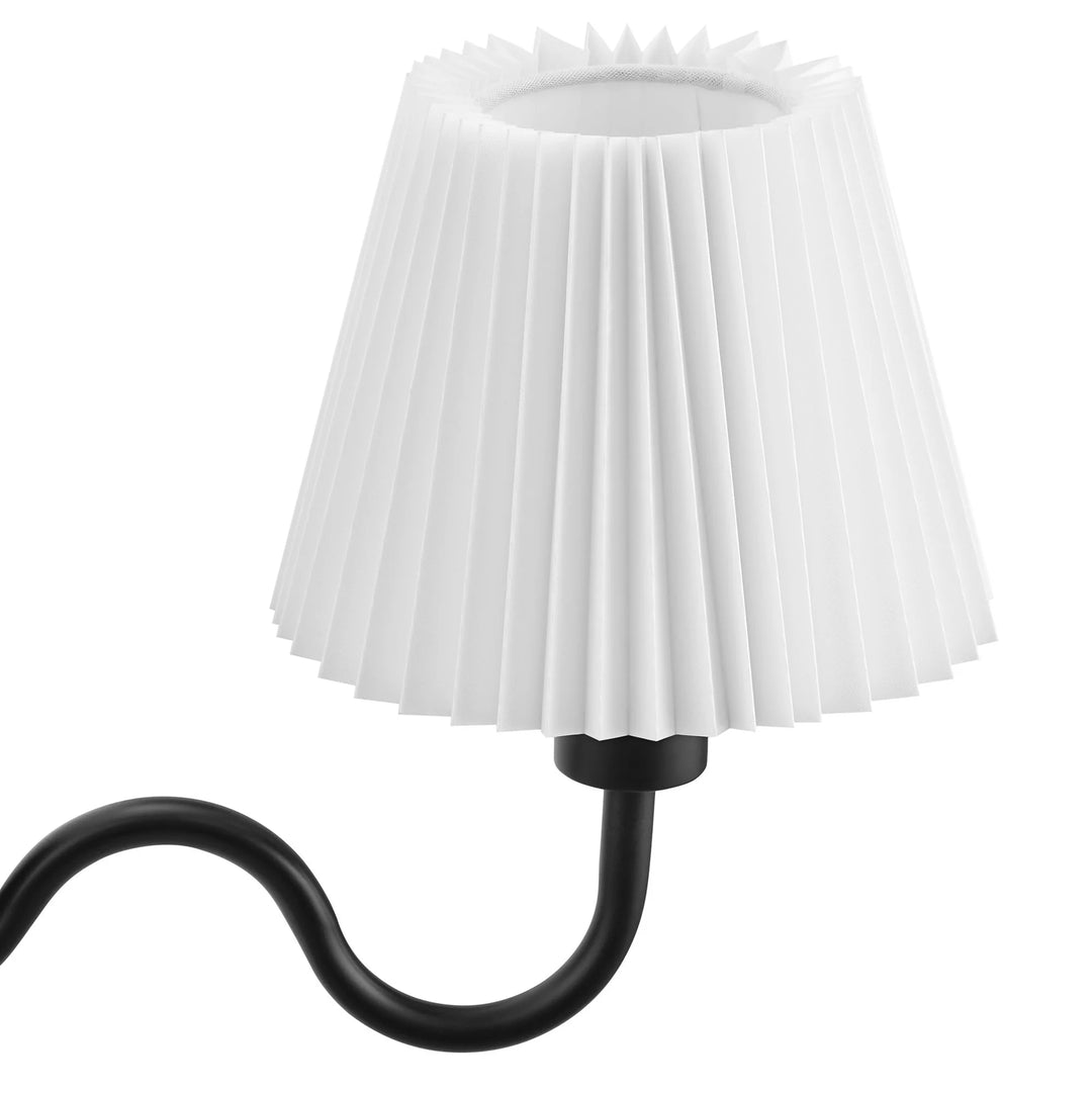 Wanda Squiggle Arm Wall Sconce - Black