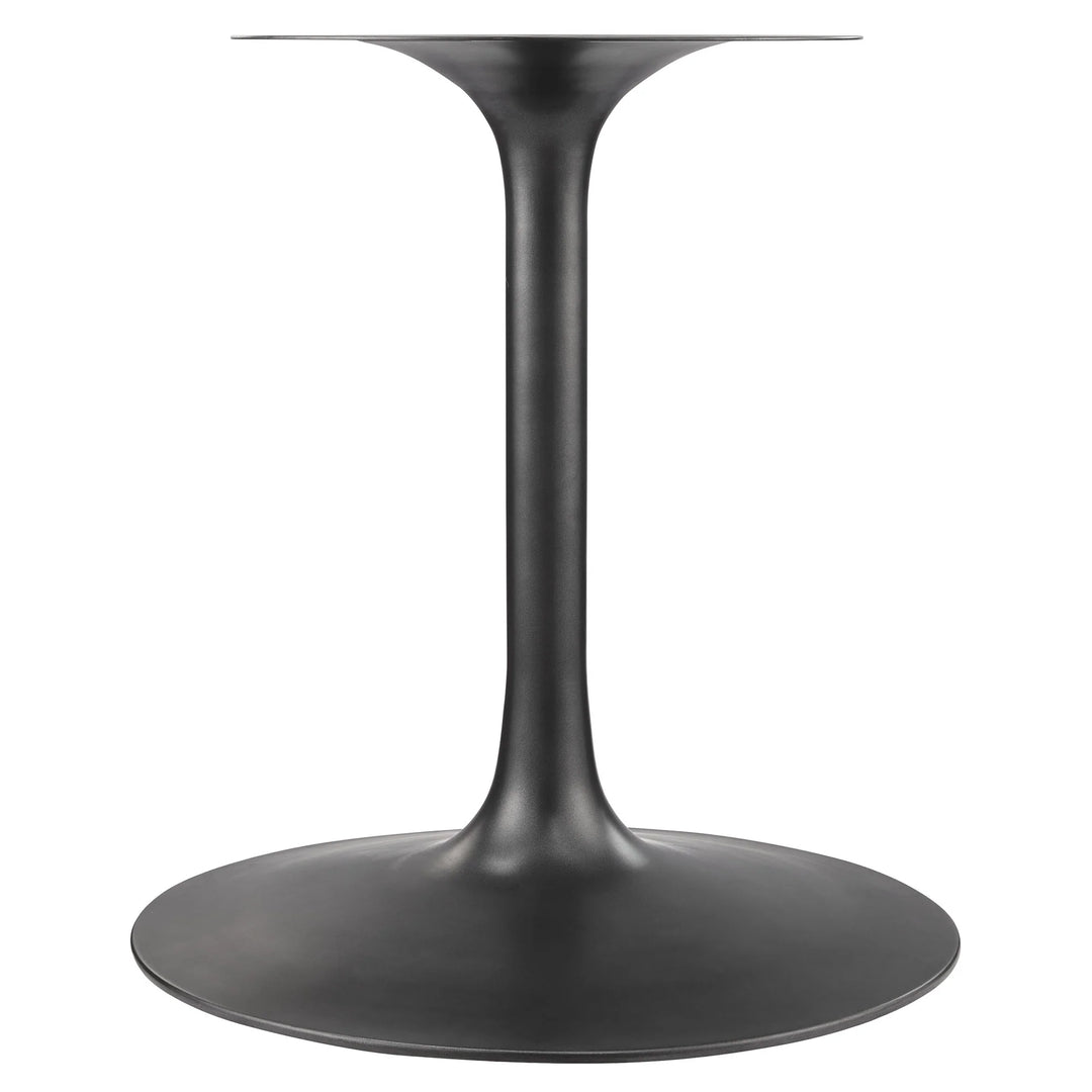 Nalita 48" Round Dining Table - Black/Walnut