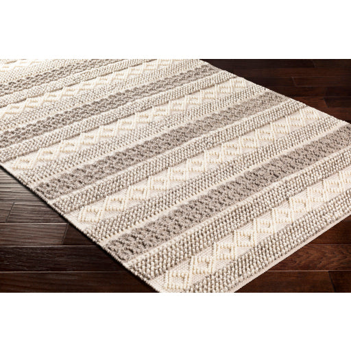 Farmhouse Neutrals Finespun Foliage Handmade Rug