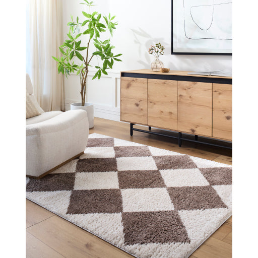 Fossay Square Swirl FSG-2323 Machine Woven Rug