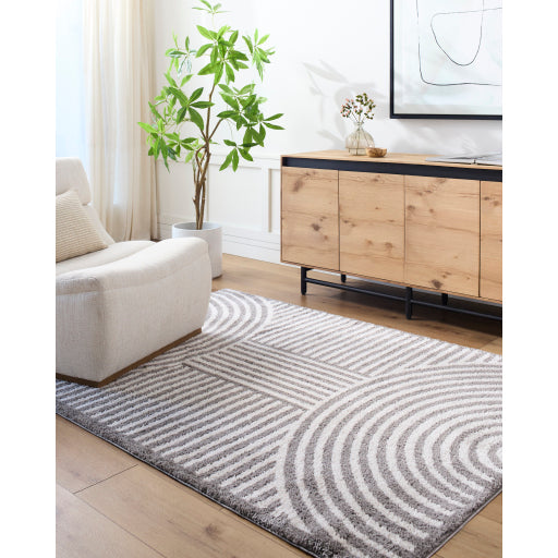 Fossay Shag Floral Silhouette Rug