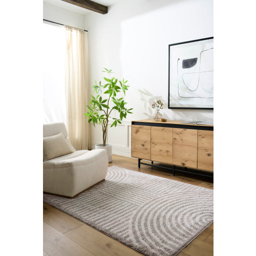 Fossay Shimmer Swirl Machine Woven Rug