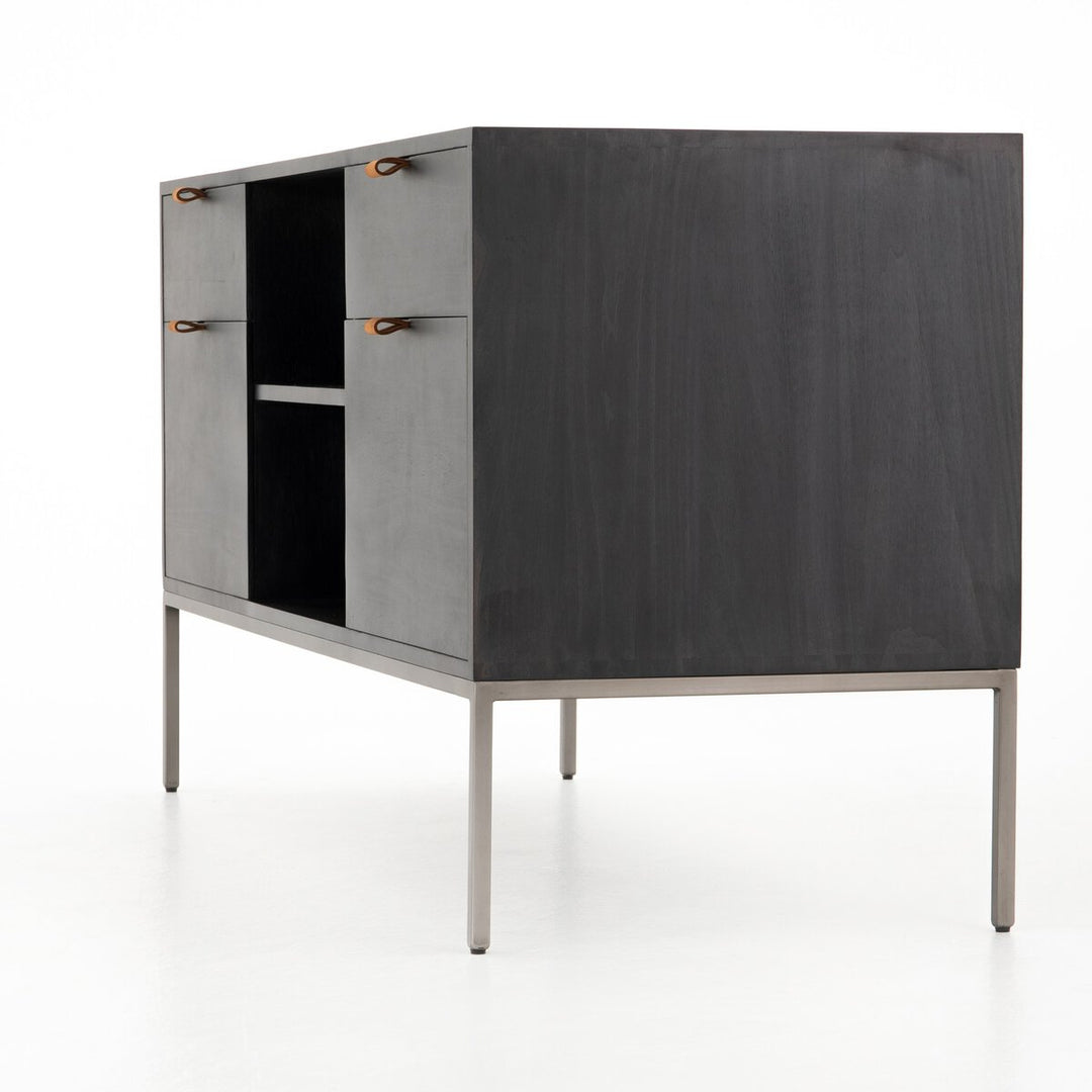 Trista Black Modular Filing Credenza