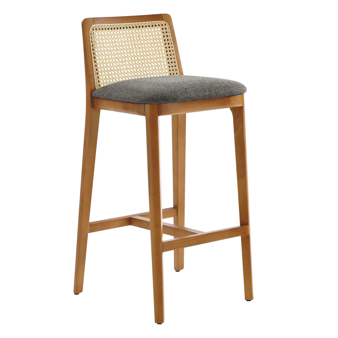 Cana Honey and Gray Bar Stool