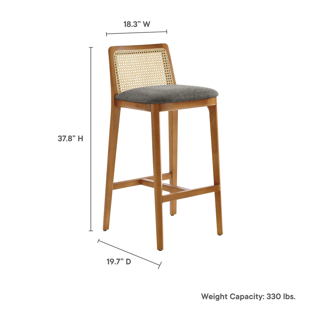 Cana Honey and Gray Bar Stool