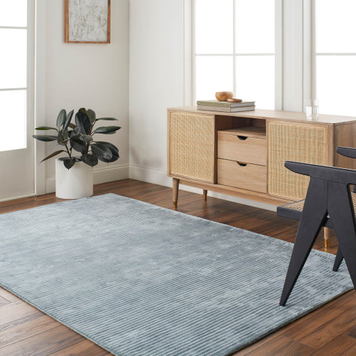 Graphite Grandeur Handcrafted Area Rug