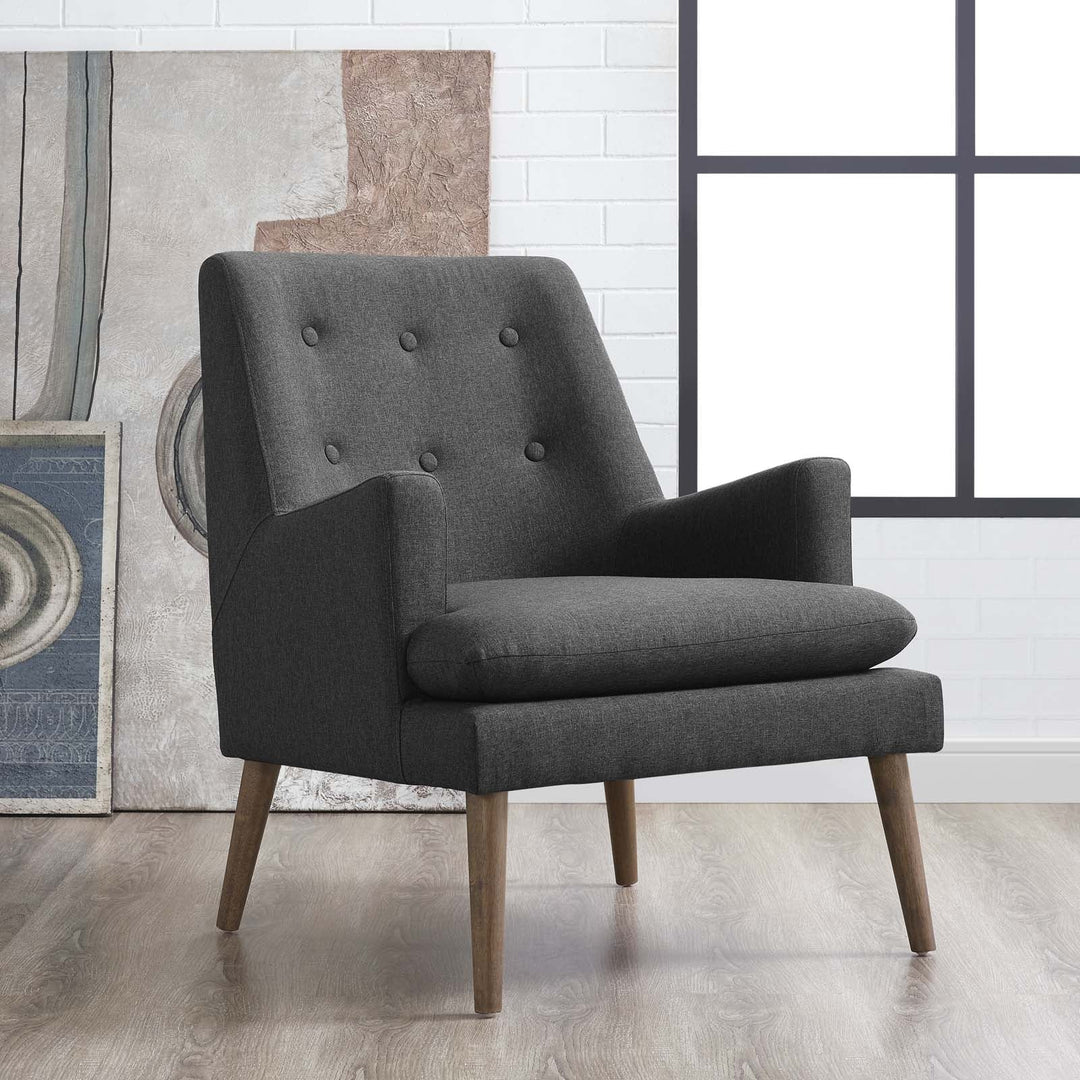 Ruselle Upholstered Lounge Chair - Gray